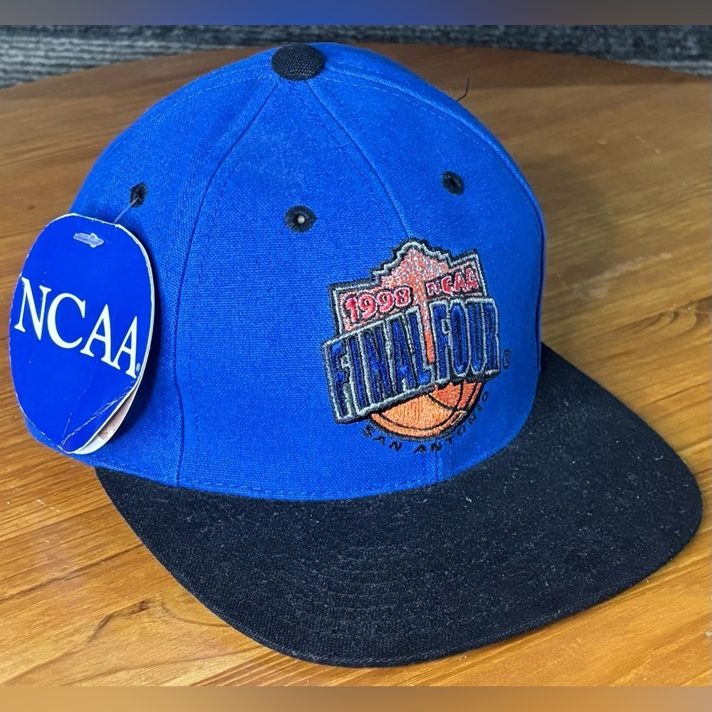Vintage 1998 Deadstock with Tags NCAA Basketball Final Four Strapback Hat OSFA